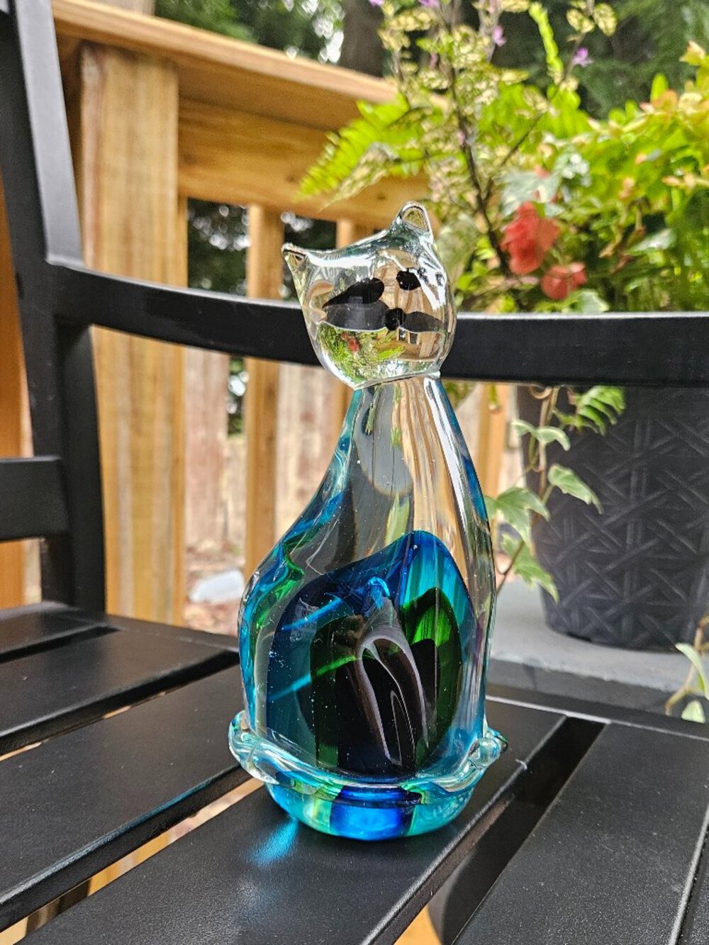 Vintage Murano c60’s Art Glass Cat
